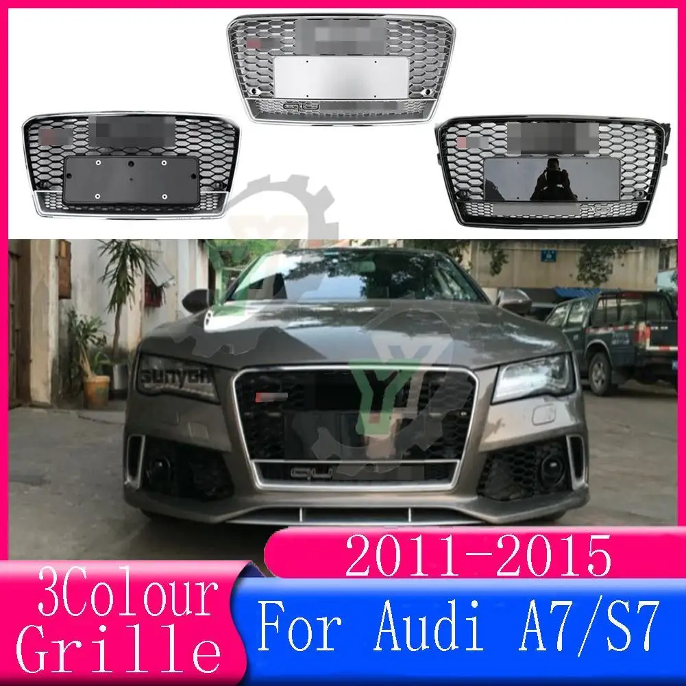 For RS7 Style Car Front Bumper Grille For Audi A7/S7 2011 2012 2013 2014 2015 Car Accessories Hex Mesh Honeycomb racing grill
For RS7 Style Car Front Bumper Grille For Audi A7/S7 2011 2012 2013 2014 2015 Car Accessories Hex Mesh Honeycomb racing grill