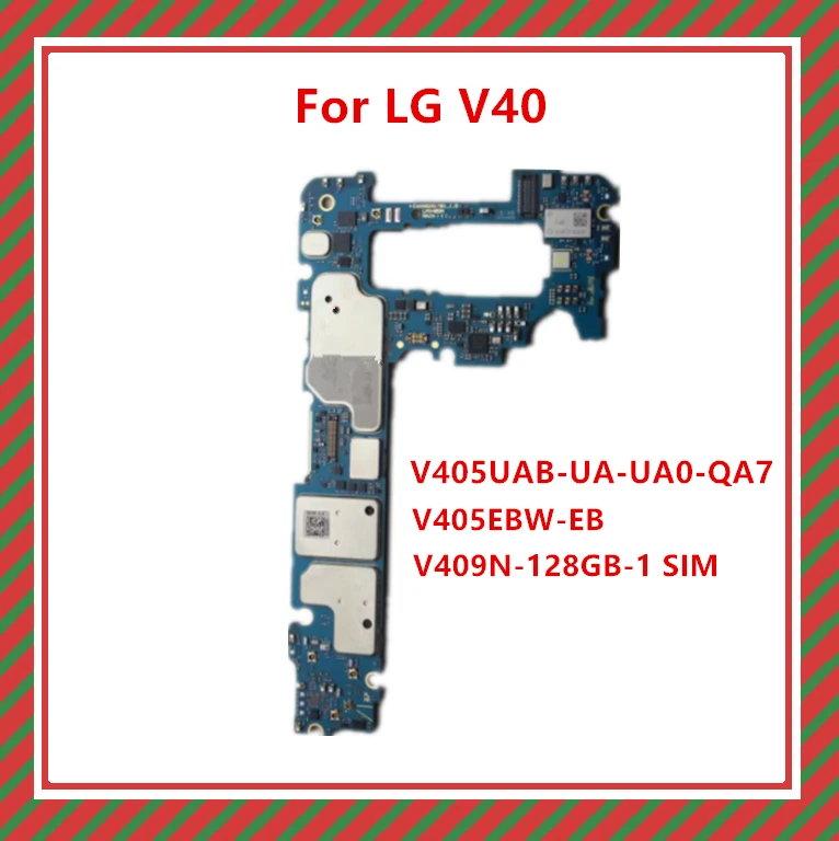 Разблокированная материнская плата для LG V40 ThinQ V409N V405EBW V405EB V405 мкА B 0 электронной
