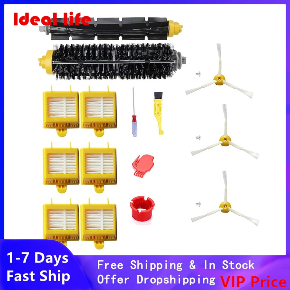 Filter Main Roller Brush Cleaning Side Brushes For IRobot Roomba 700 Series 760 770 780 790 Vacuum Cleaner Sweeper Replacement
Filter Main Roller Brush Cleaning Side Brushes For IRobot Roomba 700 Series 760 770 780 790 Vacuum Cleaner Sweeper Replacement