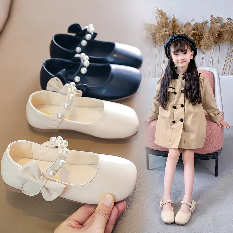 Spring Autumn New Girls Leather Shoes For Children Princess Shoes Kids Bowknot Soft-soled Single Shoes Black Beige White 2-8T
Spring Autumn New Girls Leather Shoes For Children Princess Shoes Kids Bowknot Soft-soled Single Shoes Black Beige White 2-8T