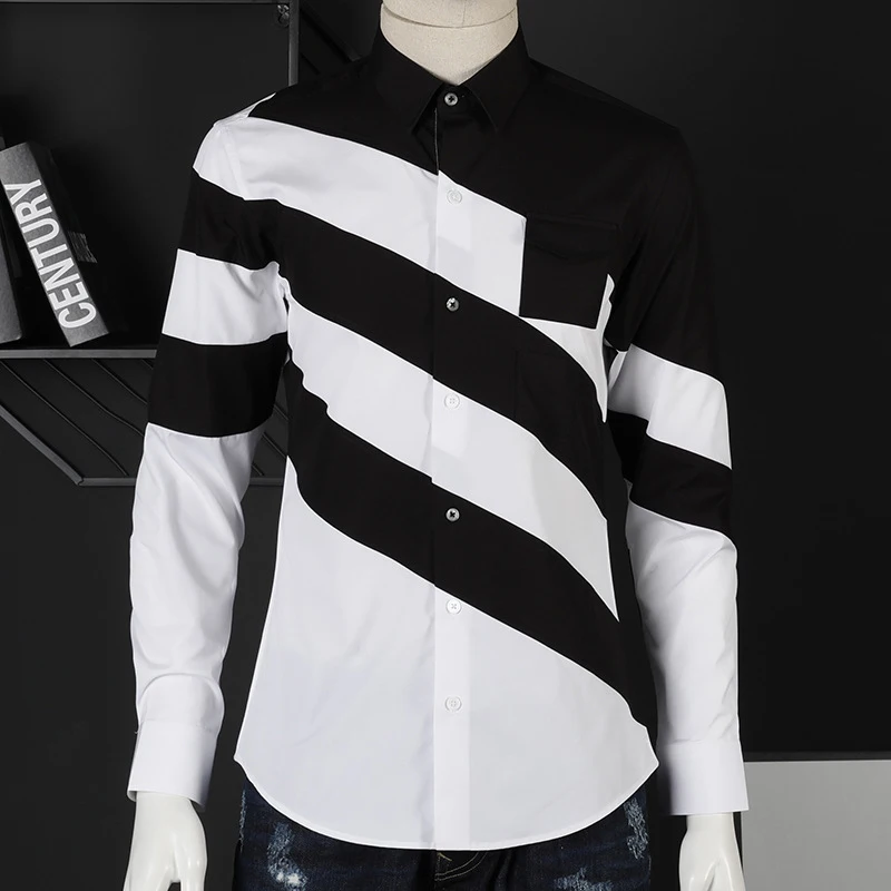 Classic Striped design Shirt men 2019 Turn down collar Long sleeve Chemise homme 100% Pure Cotton Slim Mens Shirts Casual Camisa
Classic Striped design Shirt men 2019 Turn down collar Long sleeve Chemise homme 100% Pure Cotton Slim Mens Shirts Casual Camisa