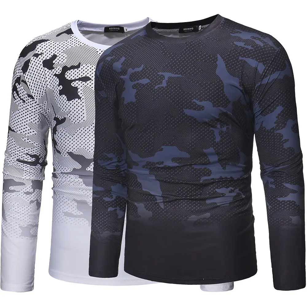 2020 New Camouflage Gradient Long Sleeve Round Neck T-shirt For Men's Casual Tops Tracksuit Men
2020 New Camouflage Gradient Long Sleeve Round Neck T-shirt For Men's Casual Tops Tracksuit Men