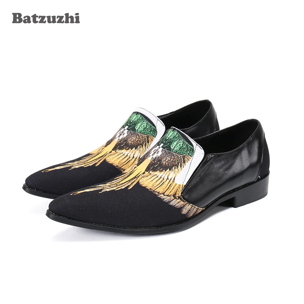 Batzuzhi Handmade Men's Shoes Luxury Formal Leather Dress Shoes Men Slip-on Business/Party/Wedding zapatos de hombre,Big EU38-46
Batzuzhi Handmade Men's Shoes Luxury Formal Leather Dress Shoes Men Slip-on Business/Party/Wedding zapatos de hombre,Big EU38-46