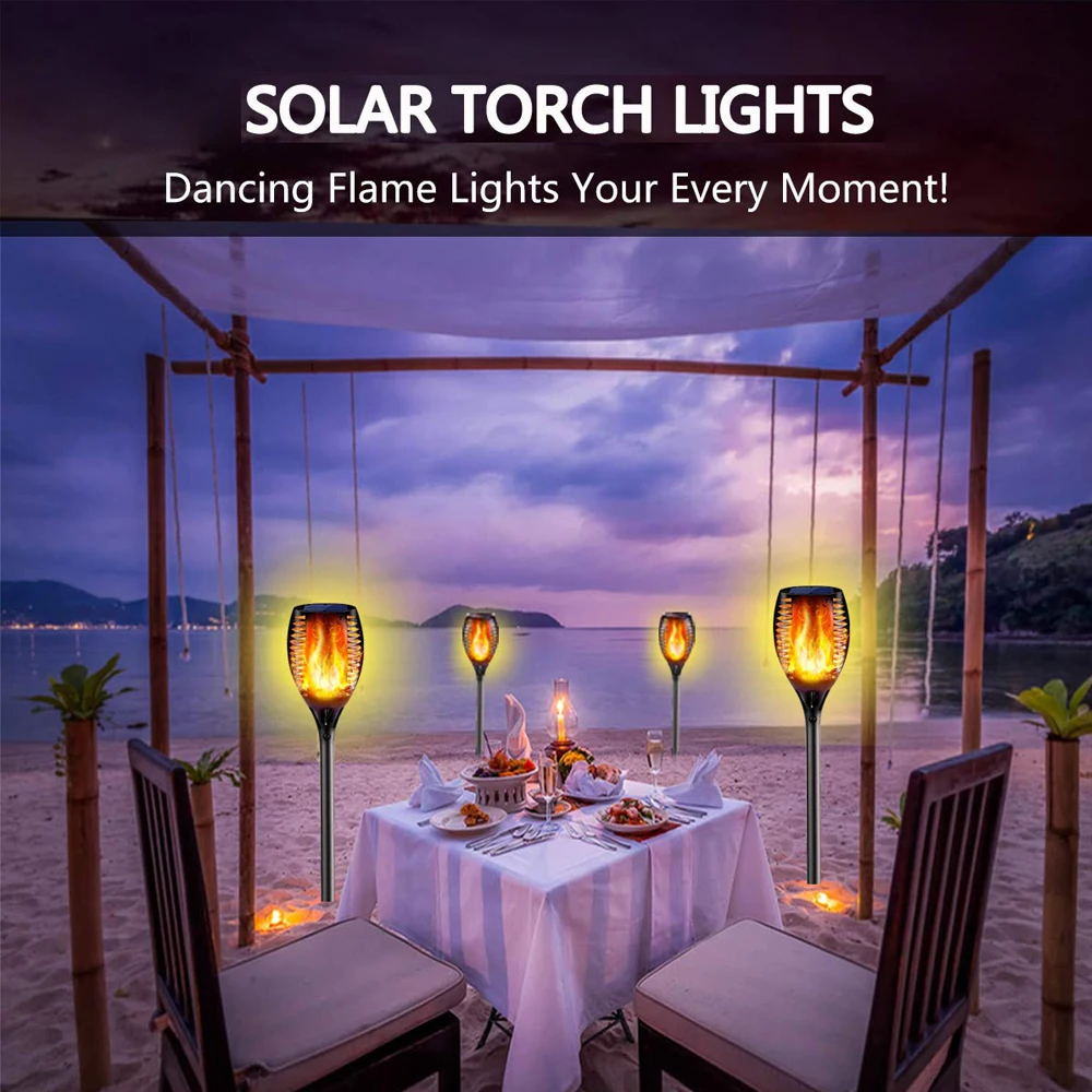 33/51/96 LED Solar Flame Effect Light Outdoor Led Solar Garden Light Flickering Flame Torches Lamp for Courtyard Garden Balcony
33/51/96 LED Solar Flame Effect Light Outdoor Led Solar Garden Light Flickering Flame Torches Lamp for Courtyard Garden Balcony