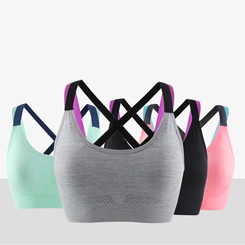 Women Fitness Padding Push Up Seamless Yoga Bra Top Active Wear Sexy Cross Back Sports Bra Steel Ringless Underwear
Women Fitness Padding Push Up Seamless Yoga Bra Top Active Wear Sexy Cross Back Sports Bra Steel Ringless Underwear
