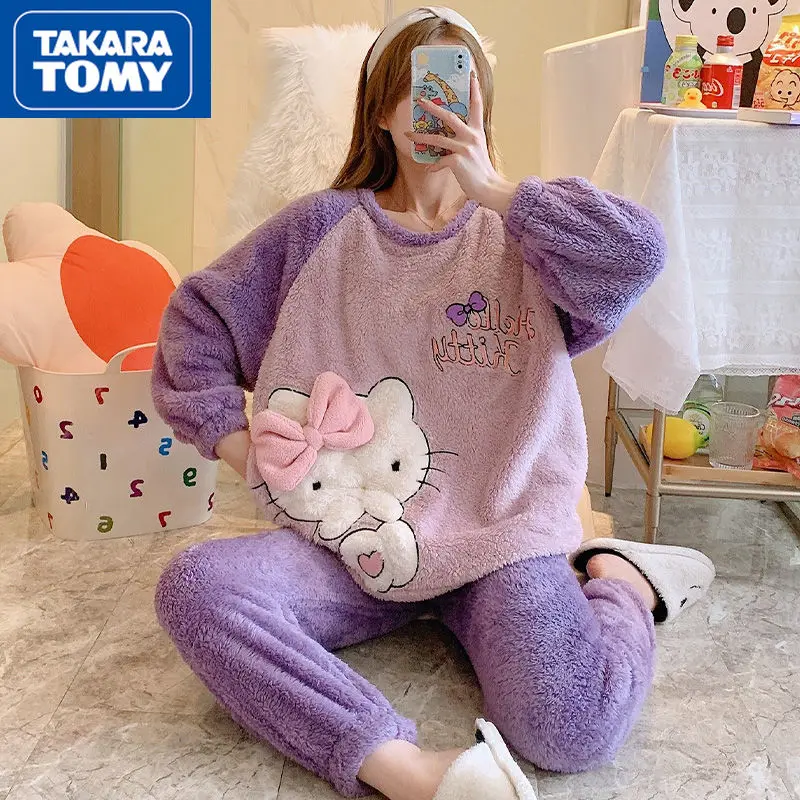 TAKARA TOMY winter new 2021 cute cartoon Hello Kitty round neck coral velvet pajamas student home service suit
TAKARA TOMY winter new 2021 cute cartoon Hello Kitty round neck coral velvet pajamas student home service suit