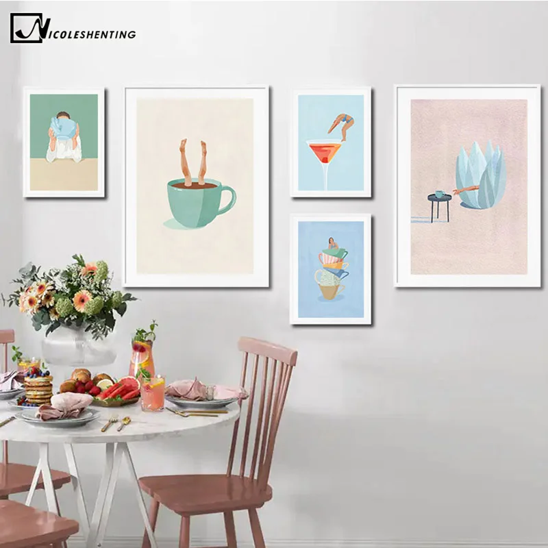 HD Print Aesthetic Illustration Poster Artwork Coffee Drink Simple Canvas Wall Painting Art Picture Dining Room Kitchen Decor
HD Print Aesthetic Illustration Poster Artwork Coffee Drink Simple Canvas Wall Painting Art Picture Dining Room Kitchen Decor