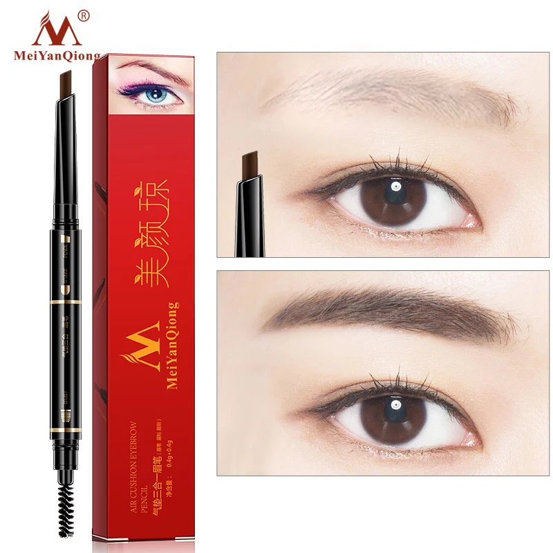 MeiYanQiong 3 Colors Waterproof Eyebrow Pencil Air Cushion Triad Eyebrow Pencil Long Lasting Natural Effect Easy To Draw Makeup
MeiYanQiong 3 Colors Waterproof Eyebrow Pencil Air Cushion Triad Eyebrow Pencil Long Lasting Natural Effect Easy To Draw Makeup