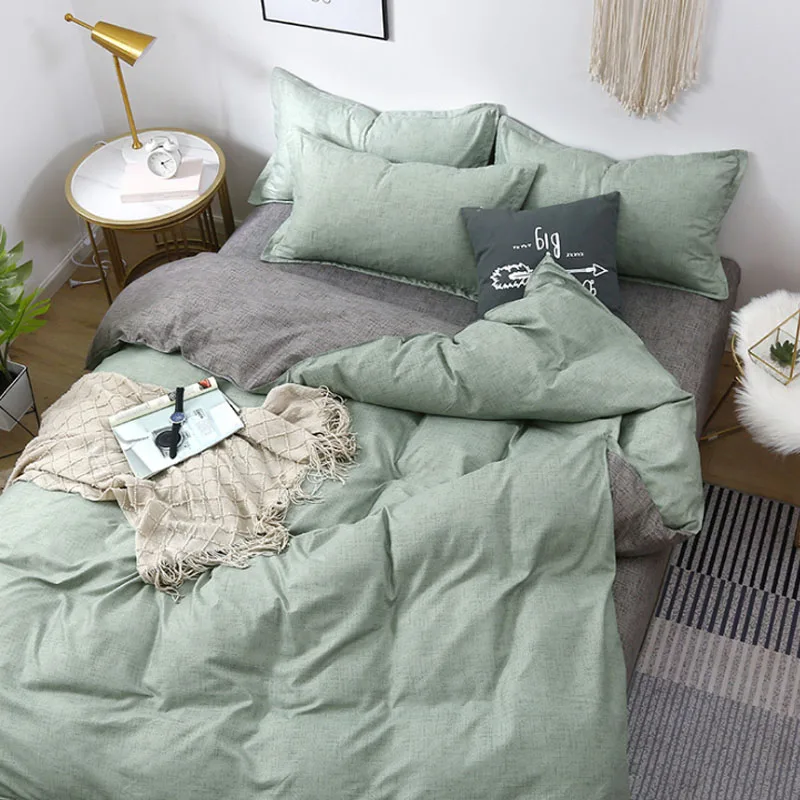 Home Simple Bedding Sets With Pillowcase Duvet Cover Sets Bed Sheet Sanded Single Double Queen Size Quilt Covers Bedclothes
Home Simple Bedding Sets With Pillowcase Duvet Cover Sets Bed Sheet Sanded Single Double Queen Size Quilt Covers Bedclothes