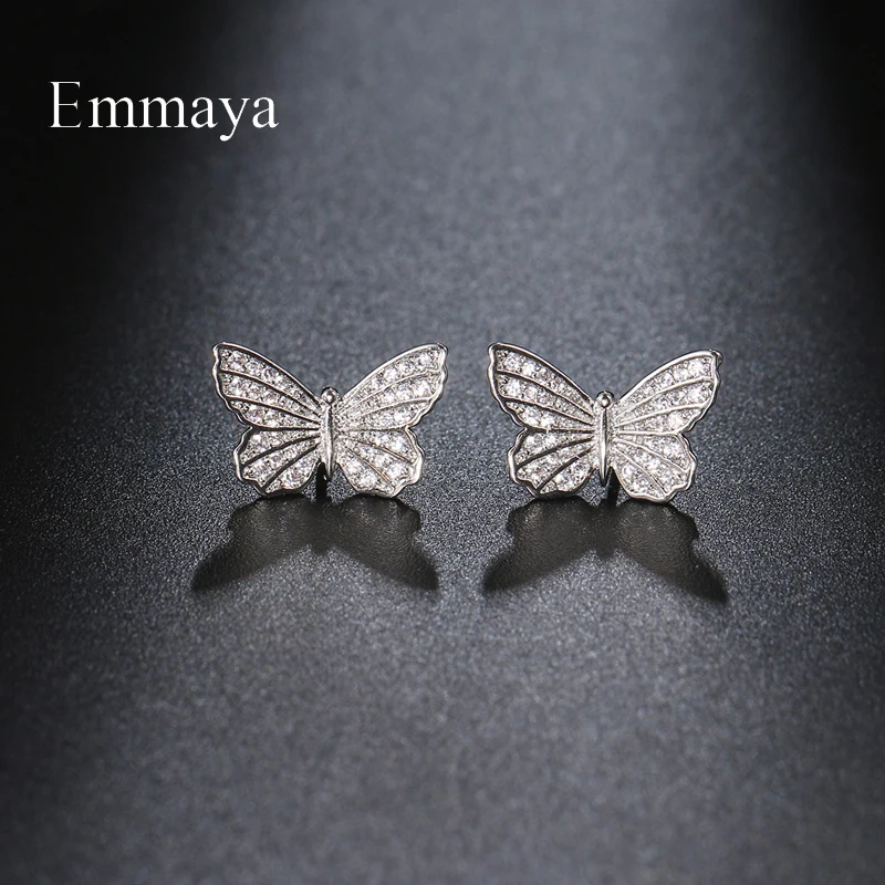 Emmaya New Fashion Butterfly Appearance Earring With High Quality Zirconia Jewelry Banquet Distinctive Cute Ornament
Emmaya New Fashion Butterfly Appearance Earring With High Quality Zirconia Jewelry Banquet Distinctive Cute Ornament