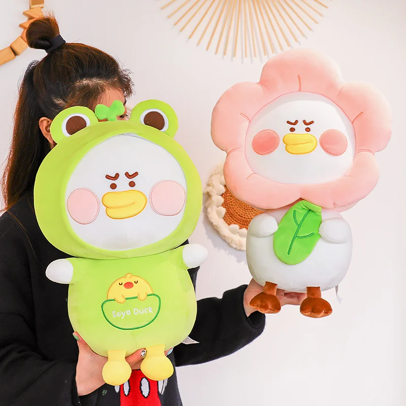 Cosplay Duck Doll Stuffed Animal Kawaii Flowers Duck Cos frog's Duck Toy Cartoon Plush Toy Appease Doll For Girl Xmas Gifts
Cosplay Duck Doll Stuffed Animal Kawaii Flowers Duck Cos frog's Duck Toy Cartoon Plush Toy Appease Doll For Girl Xmas Gifts
