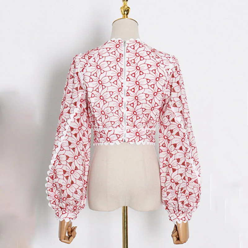 SeeBeautiful Printed Stitching Hollow Out Short Loose T-shirt O Neck Puff Sleeve Back Zipper New Fashion Summer 2021 Women E396
SeeBeautiful Printed Stitching Hollow Out Short Loose T-shirt O Neck Puff Sleeve Back Zipper New Fashion Summer 2021 Women E396