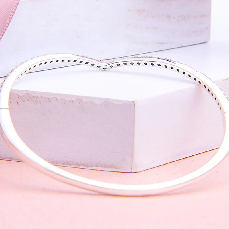 100% 925 Sterling Silver Pan Bracelet New V-shaped Wish, Fashionable And Creative Folding Bracelet Fit Diy Charm Women Jewelry
100% 925 Sterling Silver Pan Bracelet New V-shaped Wish, Fashionable And Creative Folding Bracelet Fit Diy Charm Women Jewelry