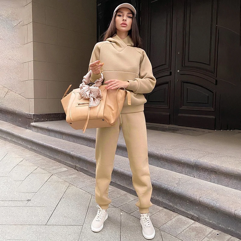 2 Piece Outfits for Women Pants and Top Solid Color Hooded Pocket Pullover+ Sports Casual Harem Pants Autumn Winter Fashion Suit
2 Piece Outfits for Women Pants and Top Solid Color Hooded Pocket Pullover+ Sports Casual Harem Pants Autumn Winter Fashion Suit