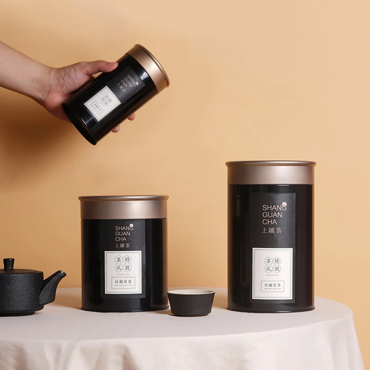 

Металлические жестяные банки для хранения чая, черный чай, зеленый чай, металлическая герметичная упаковочная коробка для чая, контейнер с ...