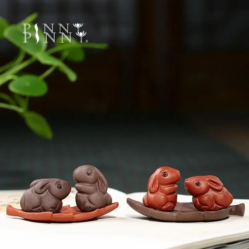PINNY Purple Clay Lucky Rabbit Tea Pet Handmade Ceramics Statues For Decoration Animal Home Decoration Accessories
PINNY Purple Clay Lucky Rabbit Tea Pet Handmade Ceramics Statues For Decoration Animal Home Decoration Accessories