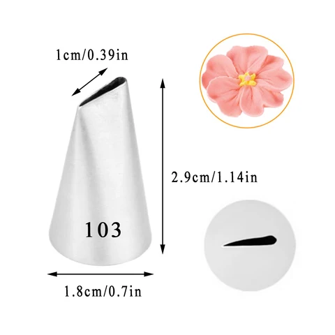 Кондитерские насадки для создания лепестков роз, кондитерские инструменты для выпечки и выпечки, #101 #102 #103 #104