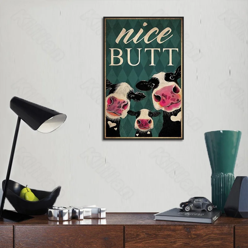 Modern Style Murals Cartoon Cows Nice Butt Frameles Poster Home Residential Bedroom Decoration Living Room Canvas Painting 
Modern Style Murals Cartoon Cows Nice Butt Frameles Poster Home Residential Bedroom Decoration Living Room Canvas Painting
