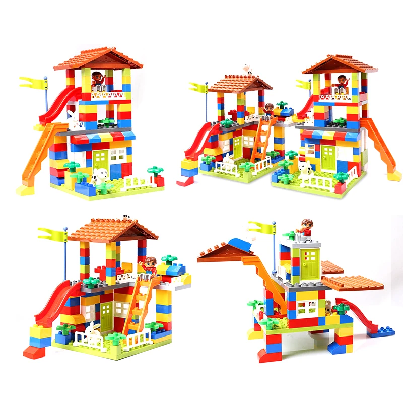 89Pcs Educational Building Blocks Toys For Kids 3 Years DIY Birthday Present Big Size Colorful City House Castle Construction
89Pcs Educational Building Blocks Toys For Kids 3 Years DIY Birthday Present Big Size Colorful City House Castle Construction