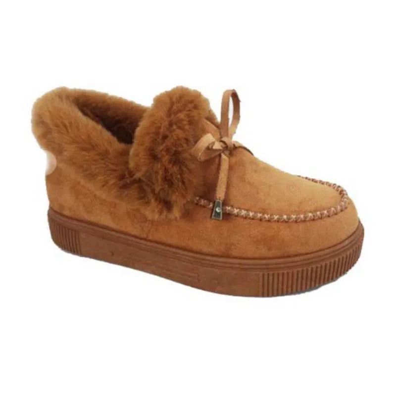 New Fashion Women Winter Cotton Shoes Plush Warm Snow Boots Ladies Casual Flat Short Boots Solid Color Furry Females Feetwear
New Fashion Women Winter Cotton Shoes Plush Warm Snow Boots Ladies Casual Flat Short Boots Solid Color Furry Females Feetwear
