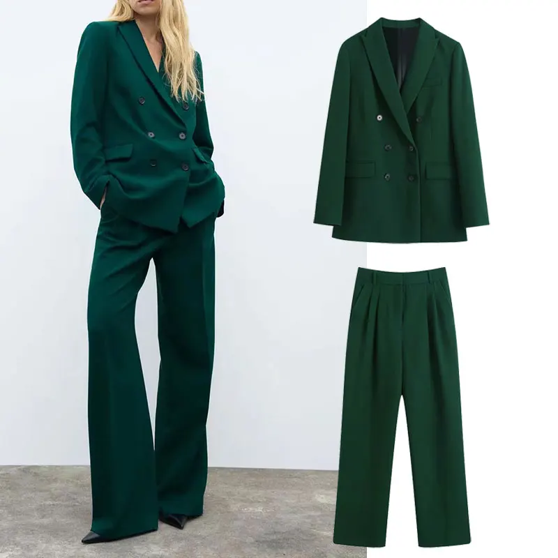 Za Woman Suit 2021 Double Breasted Blazer Women Coat Autumn Jacket Office Elegant Tops High Waist Formal Pants Fashion Chic Suit
Za Woman Suit 2021 Double Breasted Blazer Women Coat Autumn Jacket Office Elegant Tops High Waist Formal Pants Fashion Chic Suit