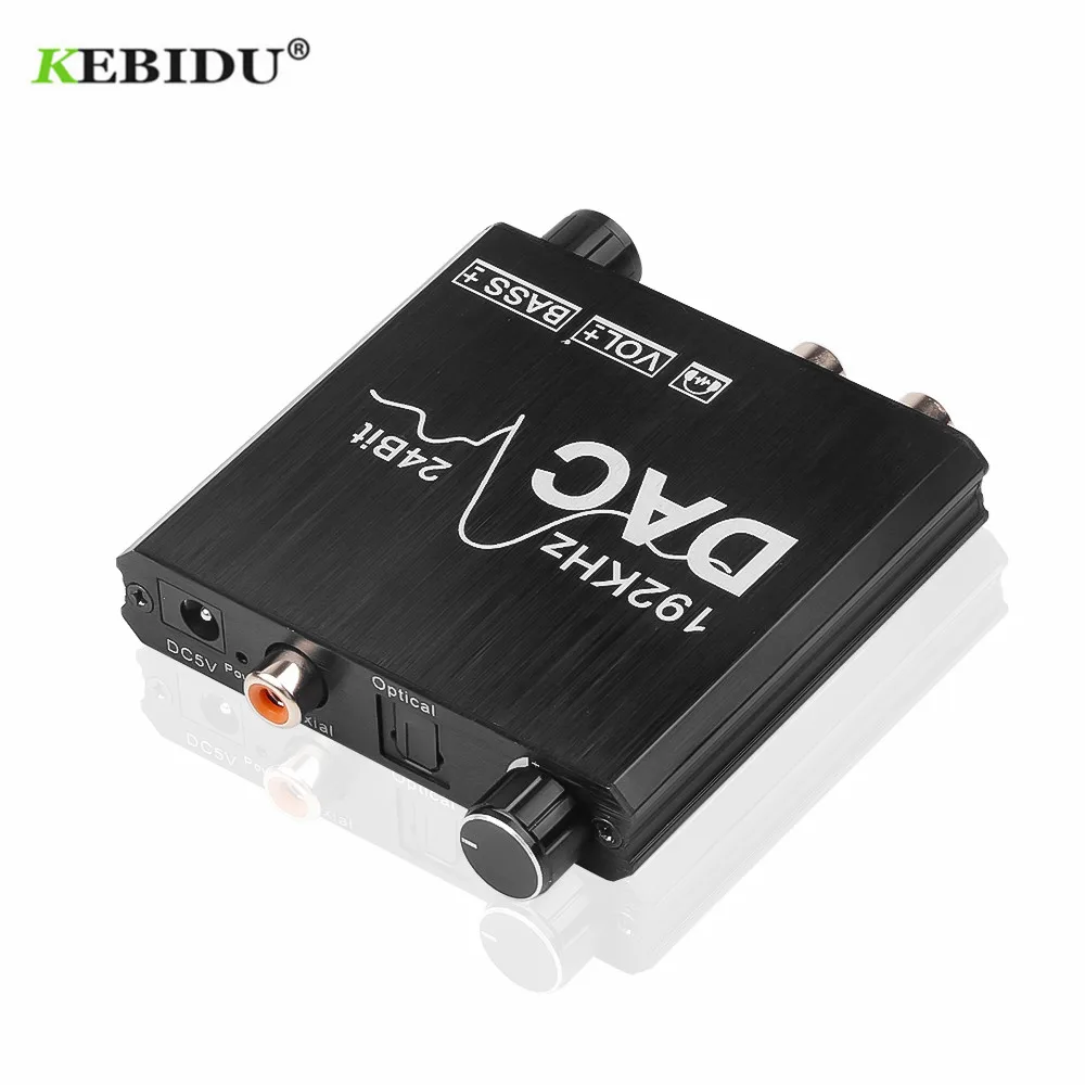 192kHz DAC Coaxial SPDIF Toslink to Analog Stereo L/R RCA 3.5mm Jack Audio Adapter Digital to Analog Converter with Volume Contr
192kHz DAC Coaxial SPDIF Toslink to Analog Stereo L/R RCA 3.5mm Jack Audio Adapter Digital to Analog Converter with Volume Contr