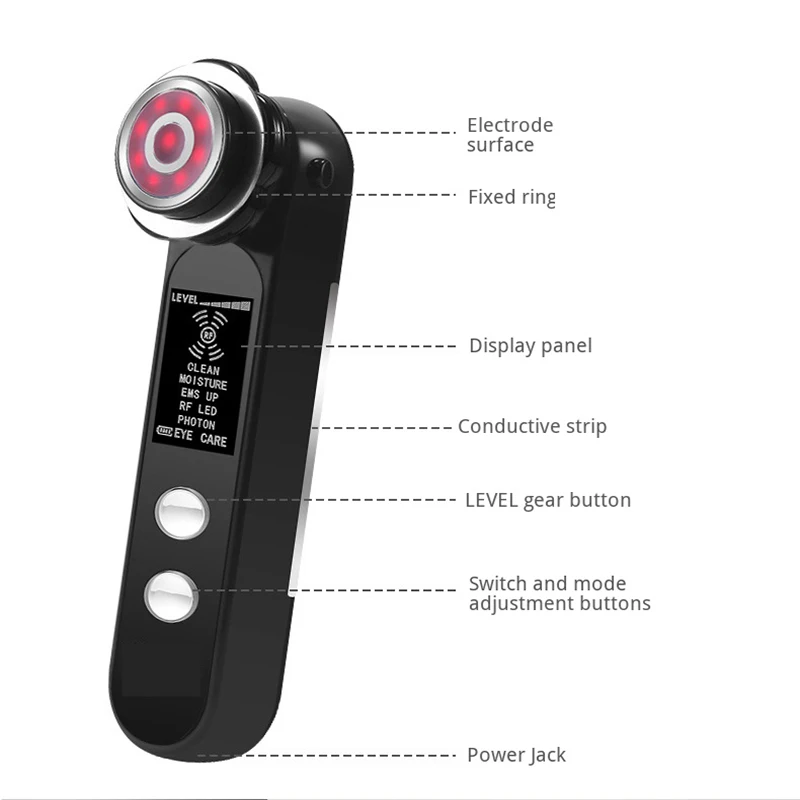 Household RF Beauty Device EMS Lifting Tightening Facial Care Tool LED Photon Skin Rejuvenator Import And Export Instrument USB
Household RF Beauty Device EMS Lifting Tightening Facial Care Tool LED Photon Skin Rejuvenator Import And Export Instrument USB