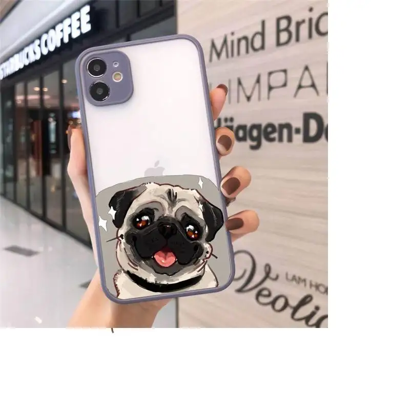 Cute Pug Dog French Bulldog Phone Cases matte transparent For iphone 7 8 11 12 plus mini x xs xr pro max cover
Cute Pug Dog French Bulldog Phone Cases matte transparent For iphone 7 8 11 12 plus mini x xs xr pro max cover