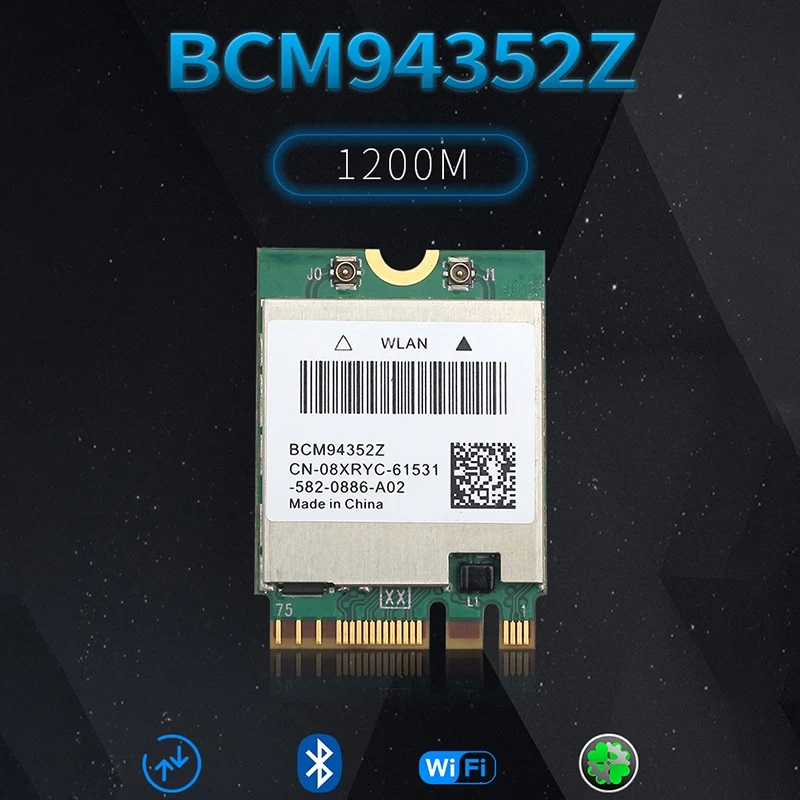 Wireless MacOS BCM94352Z DW1560 WIFI M.2 Card Bluetooth 4.0 1200Mbps 2.4G/5G 802.11Ac Handoff Airdrop NGFF Adapter