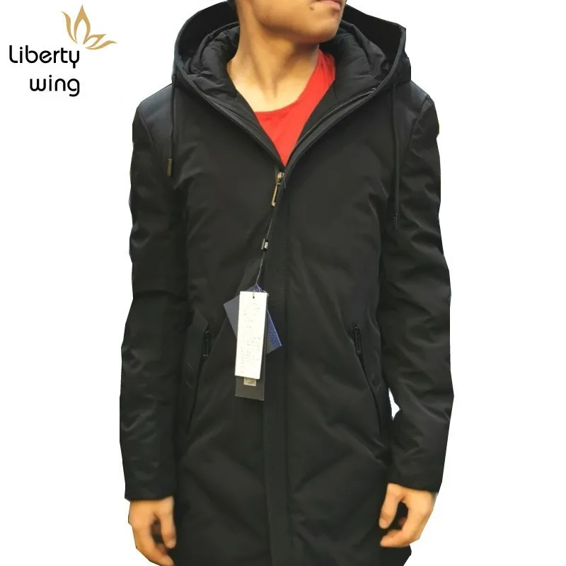 High Quality Overcoat Men Winter Thicken Hoodie White Duck Jacket Teenager Brand Black Casual Long Sleeve Warm Down Coat 
High Quality Overcoat Men Winter Thicken Hoodie White Duck Jacket Teenager Brand Black Casual Long Sleeve Warm Down Coat