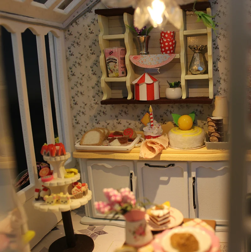 DIY Wooden Dollhouse Miniature Furniture With LED Kit Happiness Cabin Doll House Assemble Toy for Children Birthday Gift Casa
DIY Wooden Dollhouse Miniature Furniture With LED Kit Happiness Cabin Doll House Assemble Toy for Children Birthday Gift Casa