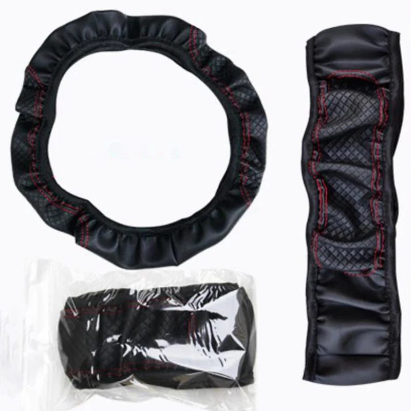 Car Steering Wheel Cover Breathable Protector Anti Slip PU Leather Steering Covers Black Suitable 37-38cm Auto Decoration
Car Steering Wheel Cover Breathable Protector Anti Slip PU Leather Steering Covers Black Suitable 37-38cm Auto Decoration