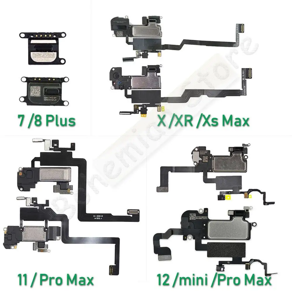 Original Top Front Earpiece For iPhone X XR Xs 11 12 Pro Max 7 8 Plus mini Sensor Earphone Ear Speaker Flex Cable Phone Parts
Original Top Front Earpiece For iPhone X XR Xs 11 12 Pro Max 7 8 Plus mini Sensor Earphone Ear Speaker Flex Cable Phone Parts