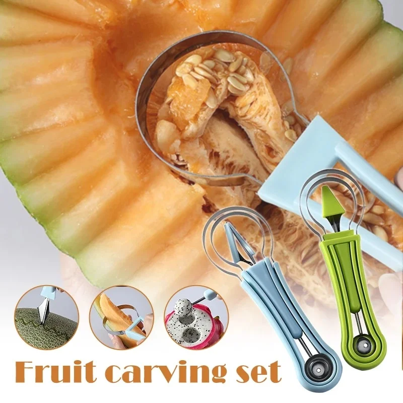 3in1 Dual-head Stainless Steel Carving Knife Fruit Platter Tool Watermelon Ball Digging Spoon Fruit Watermelon Ice Cream Baller
3in1 Dual-head Stainless Steel Carving Knife Fruit Platter Tool Watermelon Ball Digging Spoon Fruit Watermelon Ice Cream Baller
