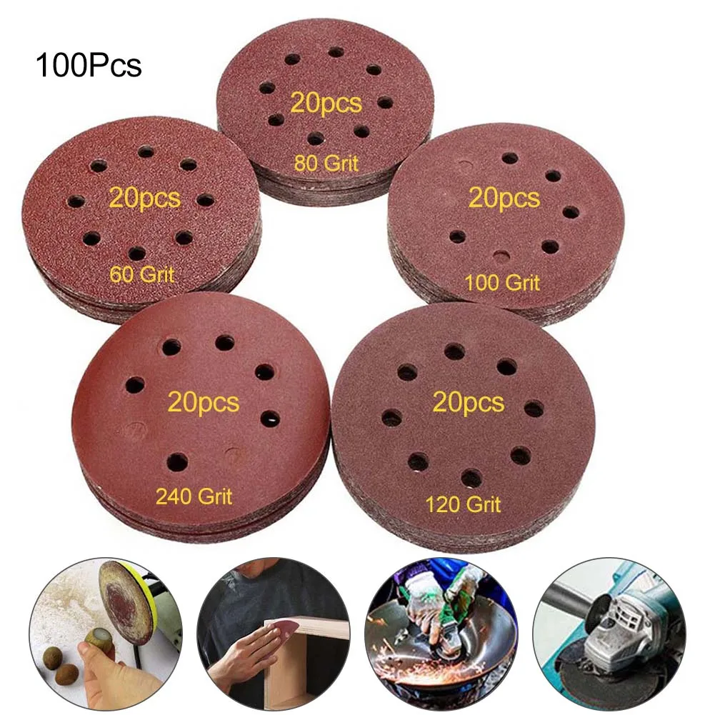 100pcs Grit Round Shape Polishing Pad Buffing Sheet 5inch 125mm 8 Hole Sandpaper LB88
100pcs Grit Round Shape Polishing Pad Buffing Sheet 5inch 125mm 8 Hole Sandpaper LB88