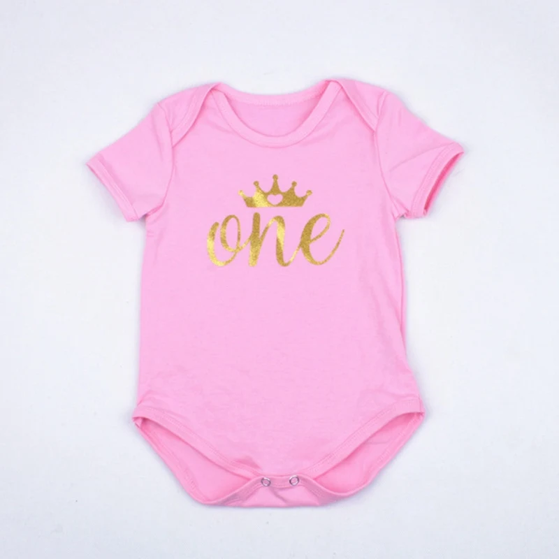 1st Birthday Baby Bodysuits Unisex Boys Girls Cotton Short Sleeve Jumpsuits O-neck Golden Letter Crown Toddler Babies Clothing
1st Birthday Baby Bodysuits Unisex Boys Girls Cotton Short Sleeve Jumpsuits O-neck Golden Letter Crown Toddler Babies Clothing