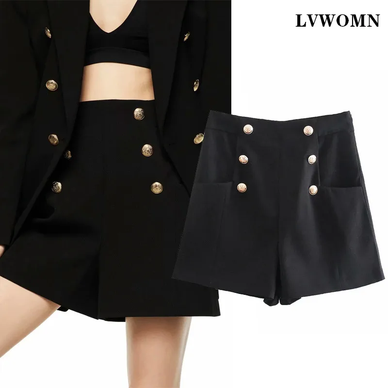 LVWOMN Za Shorts Fashion Woman High Waist Shorts Women Black Casual A-line Short Chic Office Women Clothing 2021 New
LVWOMN Za Shorts Fashion Woman High Waist Shorts Women Black Casual A-line Short Chic Office Women Clothing 2021 New