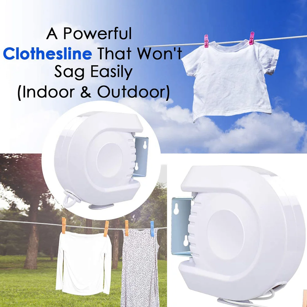 Retractable Clothesline Bathroom Clothesline Single Rope Portable Clothes Dryer Clothes Single Rope Bathroom Balcony for Home
Retractable Clothesline Bathroom Clothesline Single Rope Portable Clothes Dryer Clothes Single Rope Bathroom Balcony for Home
