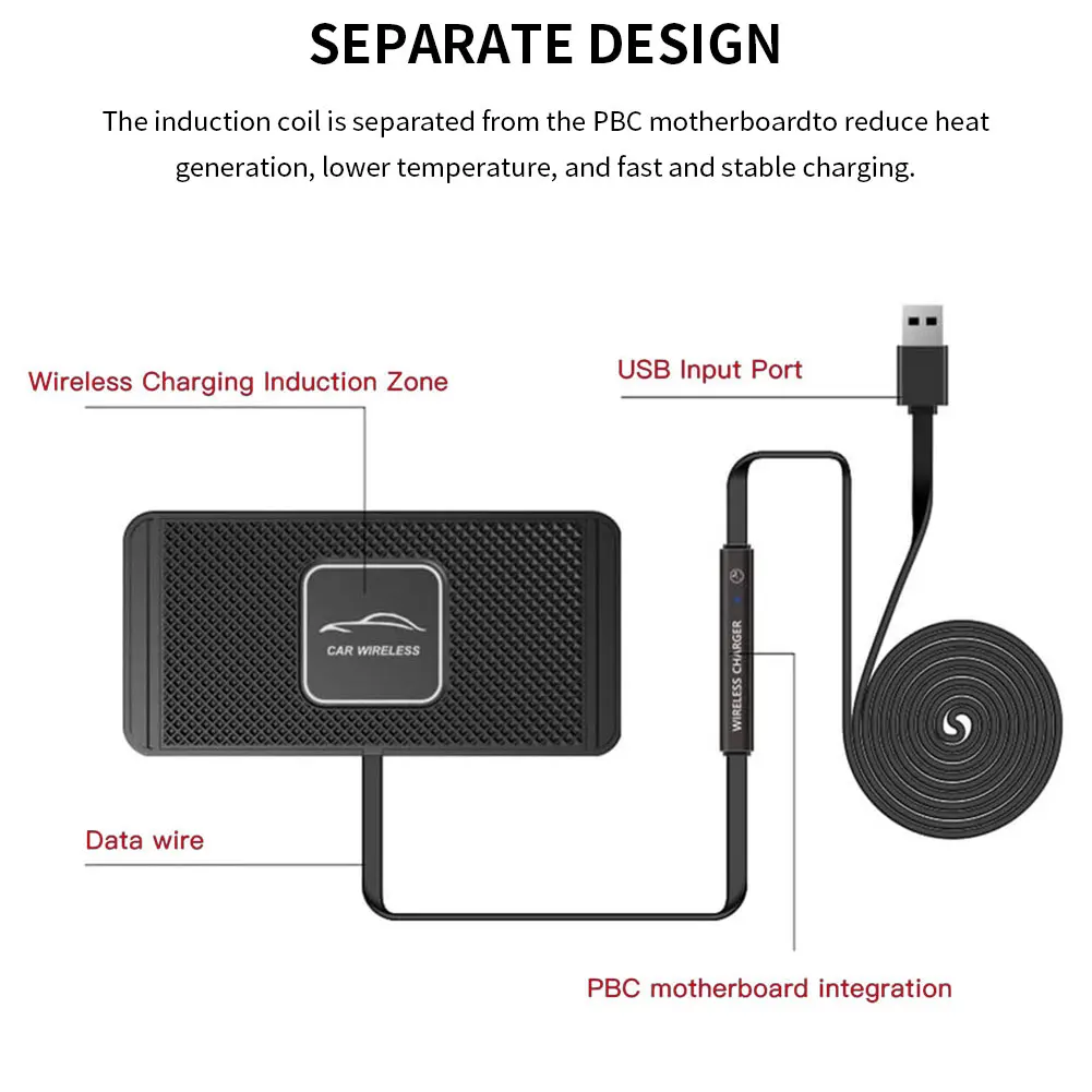 10W 2in1 Non-Slip Silicone Mat Car Dashboard Holder Stand Fast Charging Qi Wireless Charger Dock Station Pad For IPhone Samsung
10W 2in1 Non-Slip Silicone Mat Car Dashboard Holder Stand Fast Charging Qi Wireless Charger Dock Station Pad For IPhone Samsung