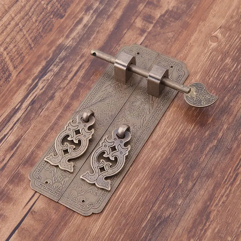 Pure Copper Antique Door Handles Kit Retro Chinese Style Gate Pulls Furniture 
Pure Copper Antique Door Handles Kit Retro Chinese Style Gate Pulls Furniture