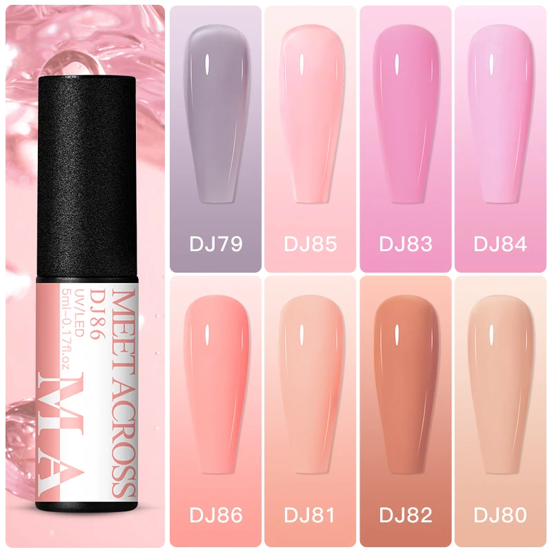 MEET ACROSS 5ML Gel Nail Polish Transparent Jelly Pink Gel Semi-transparent Soak Off UV Gel Varnish Nail Art Design Manicruing
MEET ACROSS 5ML Gel Nail Polish Transparent Jelly Pink Gel Semi-transparent Soak Off UV Gel Varnish Nail Art Design Manicruing