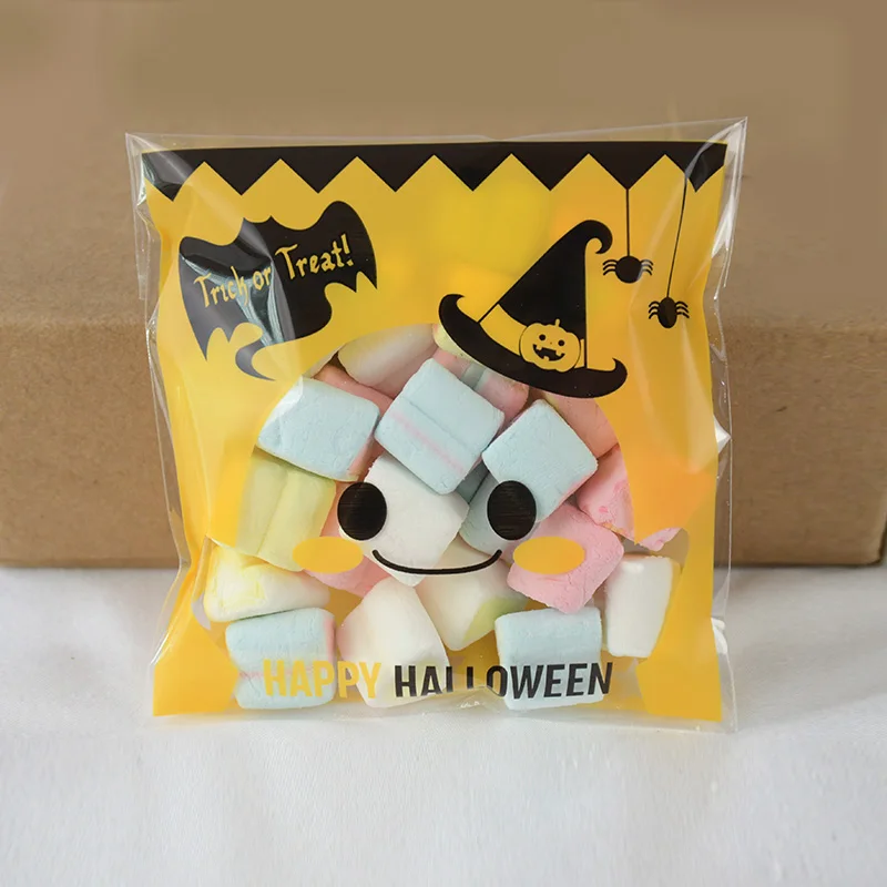 100pcs Happy Halloween Plastic Bag Cartoon Candy Cookie Baking Self-adhesive Packing Bags Halloween Party Decoration 10*10cm
100pcs Happy Halloween Plastic Bag Cartoon Candy Cookie Baking Self-adhesive Packing Bags Halloween Party Decoration 10*10cm