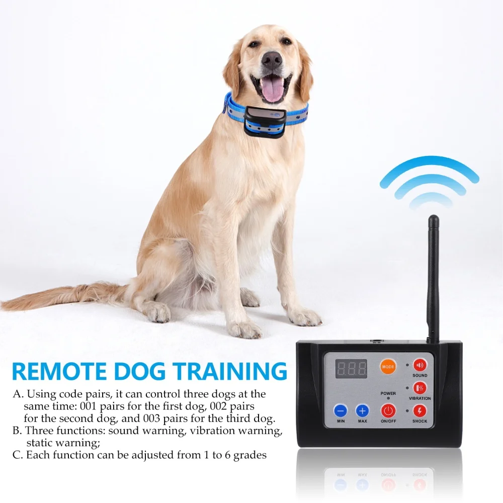 1 Set of Wireless Dog Fence Dog Taming Tool Effective Training Collar (US Plug)
1 Set of Wireless Dog Fence Dog Taming Tool Effective Training Collar (US Plug)