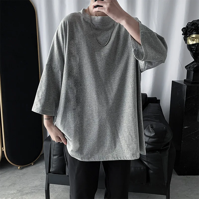 Quality Vintage Loose Autumn Spring Three Quarter Long Sleeve Men T Shirt 2022 Fashion Oversized Casual Top Streetwear Pullovers
Quality Vintage Loose Autumn Spring Three Quarter Long Sleeve Men T Shirt 2022 Fashion Oversized Casual Top Streetwear Pullovers