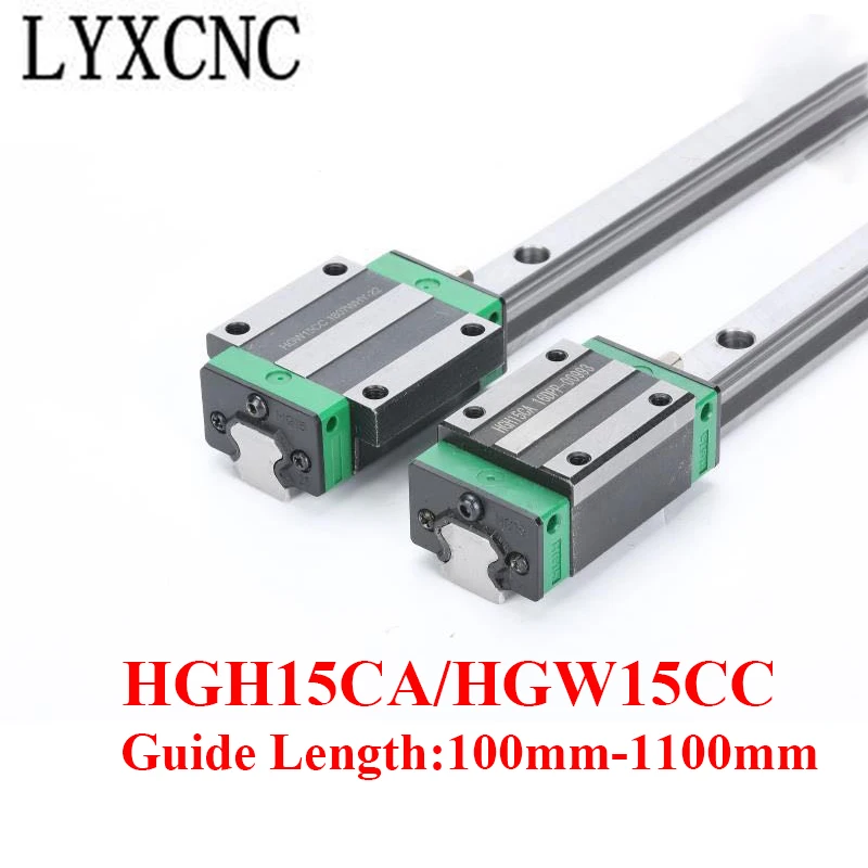 HGR HGH HGW 1PCS HGR15 Square Guide Linear Rail Length 100mm-1100mm And 1PCS HGH15CA/HGW15CC Slide Block Carriage For CNC Parts
HGR HGH HGW 1PCS HGR15 Square Guide Linear Rail Length 100mm-1100mm And 1PCS HGH15CA/HGW15CC Slide Block Carriage For CNC Parts