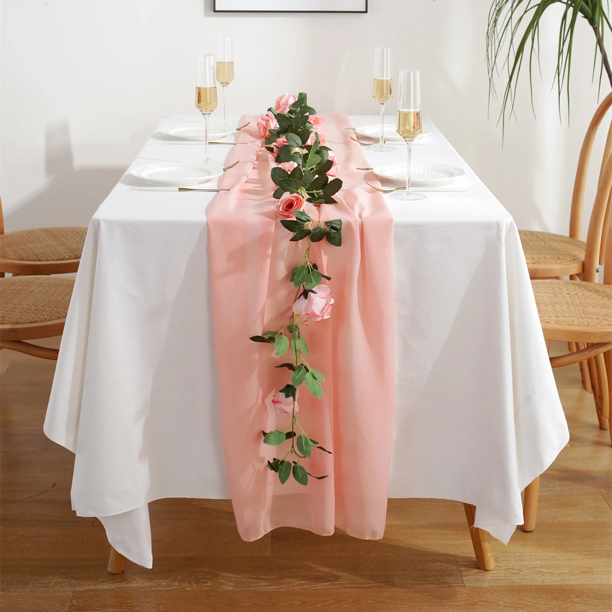 Solid Chiffon Table Runner for Wedding Party Simple 9 Colors Tulle Decor Birthday Party Table Cover Home Candlelight Dinner
Solid Chiffon Table Runner for Wedding Party Simple 9 Colors Tulle Decor Birthday Party Table Cover Home Candlelight Dinner