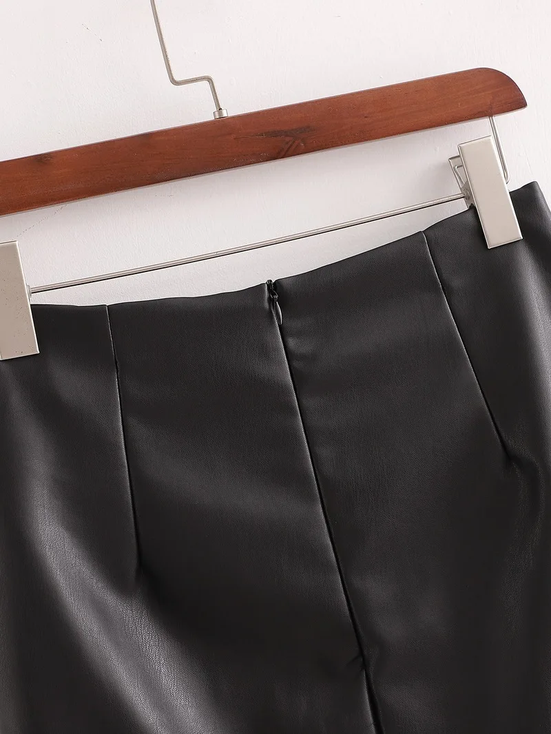 2020 Autumn Winter black Skirt women PU Leather Skirt Hip Solid Color High Waist Slim Split One-Step Pencil Skirt Office Lady 
2020 Autumn Winter black Skirt women PU Leather Skirt Hip Solid Color High Waist Slim Split One-Step Pencil Skirt Office Lady