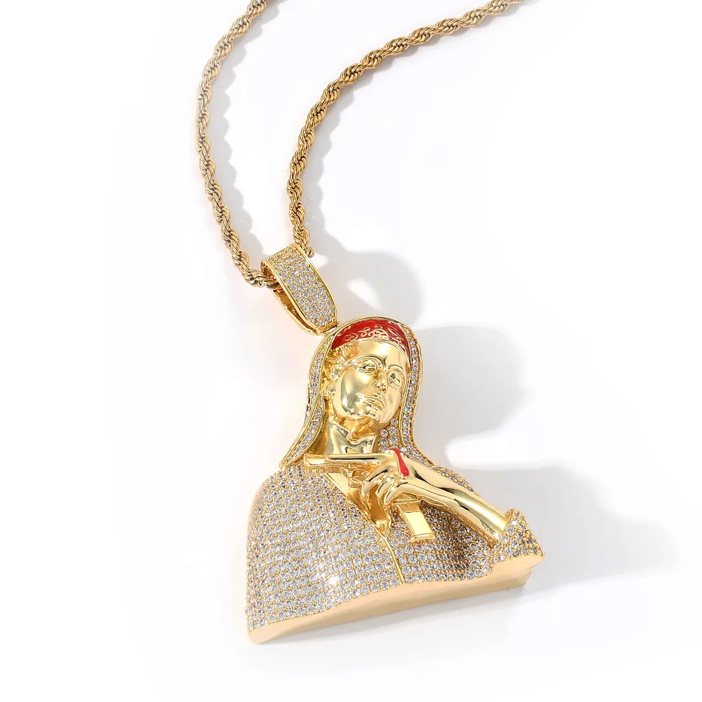 New European and American Virgin pistol dripping blood hip hop pendant character head hip hop accessories
New European and American Virgin pistol dripping blood hip hop pendant character head hip hop accessories