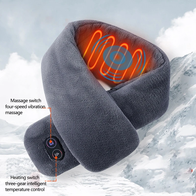 Men Women Winter Warm Electric Heating Scarf Solid Color Vibration Massage Shawl Neck Hot Compress Relieve Pain Wrap
Men Women Winter Warm Electric Heating Scarf Solid Color Vibration Massage Shawl Neck Hot Compress Relieve Pain Wrap