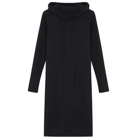 2021 autumn black hooded sweater dress women's medium length casual small fragrance coat two piece set
2021 autumn black hooded sweater dress women's medium length casual small fragrance coat two piece set